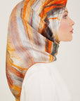 Armine Debussy Abstract Silk Scarf