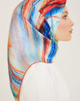 Armine Debussy Abstract Silk Scarf