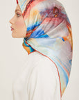 Armine Debussy Abstract Silk Scarf
