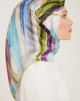 Armine Debussy Abstract Silk Scarf