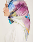 Armine Debussy Abstract Silk Scarf