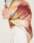 Armine Debussy Abstract Silk Scarf