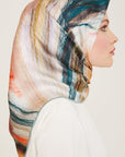 Armine Debussy Abstract Silk Scarf