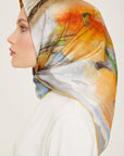 Armine Debussy Abstract Silk Scarf