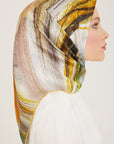 Armine Debussy Abstract Silk Scarf