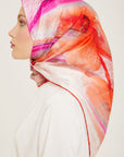 Armine Debussy Abstract Silk Scarf