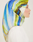 Armine Debussy Abstract Silk Scarf