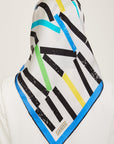 Armine Geometric Silk Scarf