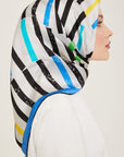 Armine Geometric Silk Scarf