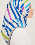Armine Geometric Silk Scarf