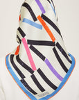 Armine Geometric Silk Scarf