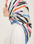Armine Geometric Silk Scarf