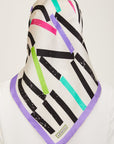 Armine Geometric Silk Scarf