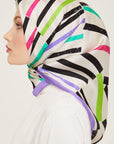 Armine Geometric Silk Scarf