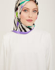 Armine Geometric Silk Scarf