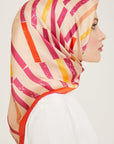 Armine Geometric Silk Scarf