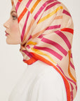 Armine Geometric Silk Scarf