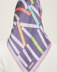 Armine Geometric Silk Scarf
