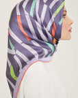 Armine Geometric Silk Scarf