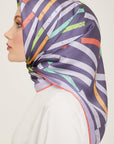 Armine Geometric Silk Scarf
