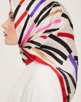 Armine Geometric Silk Scarf