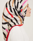 Armine Geometric Silk Scarf