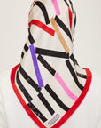 Armine Geometric Silk Scarf