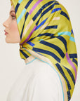 Armine Geometric Silk Scarf