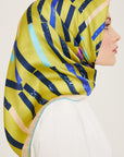 Armine Geometric Silk Scarf