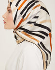 Armine Geometric Silk Scarf