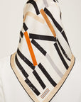 Armine Geometric Silk Scarf