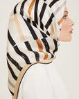 Armine Geometric Silk Scarf
