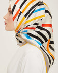 Armine Geometric Silk Scarf