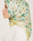 Armine Hydrangea Print Silk Scarf