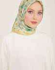 Armine Hydrangea Print Silk Scarf
