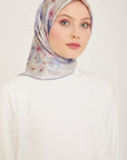Armine Hydrangea Print Silk Scarf