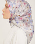 Armine Hydrangea Print Silk Scarf
