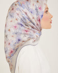 Armine Hydrangea Print Silk Scarf