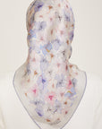 Armine Hydrangea Print Silk Scarf