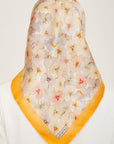 Armine Hydrangea Print Silk Scarf