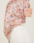 Armine Hydrangea Print Silk Scarf