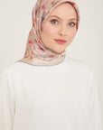 Armine Hydrangea Print Silk Scarf