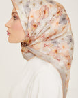 Armine Hydrangea Print Silk Scarf