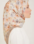 Armine Hydrangea Print Silk Scarf