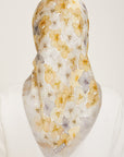 Armine Hydrangea Print Silk Scarf