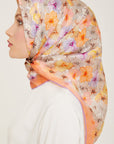 Armine Hydrangea Print Silk Scarf