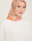 Armine Hydrangea Print Silk Scarf
