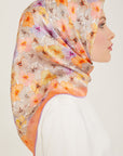 Armine Hydrangea Print Silk Scarf