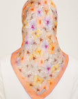 Armine Hydrangea Print Silk Scarf