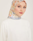 Armine Hydrangea Print Silk Scarf
